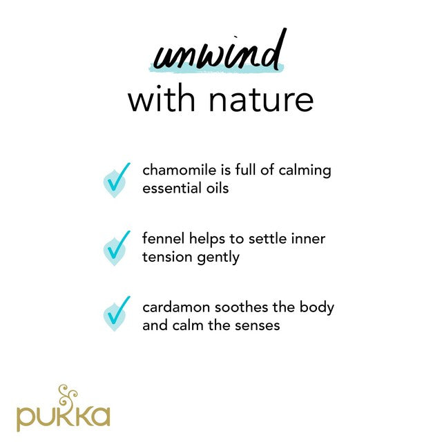Pukka Relax Tea with Chamomile x20 tea bags, imported from the UK
