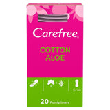 Carefree breathable pantyliners with aloe single wrapped - British product