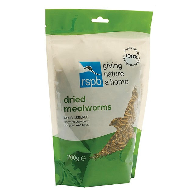 RSPB mealworms 200g, imported from the UK