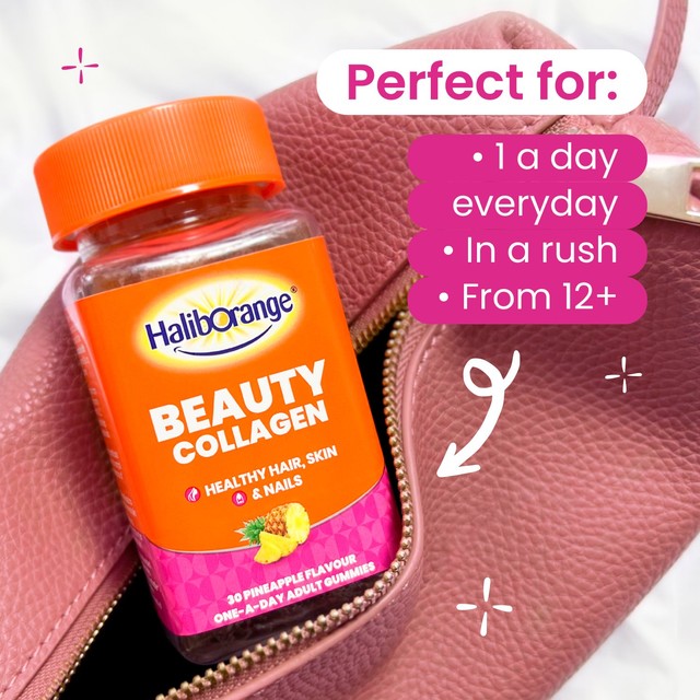 Haliborange beauty collagen pineapple gummies 30 gummies, UK version
