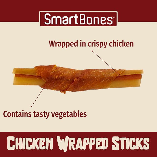 SmartBones chicken wrapped sticks dog treats 5 pack (British brand)