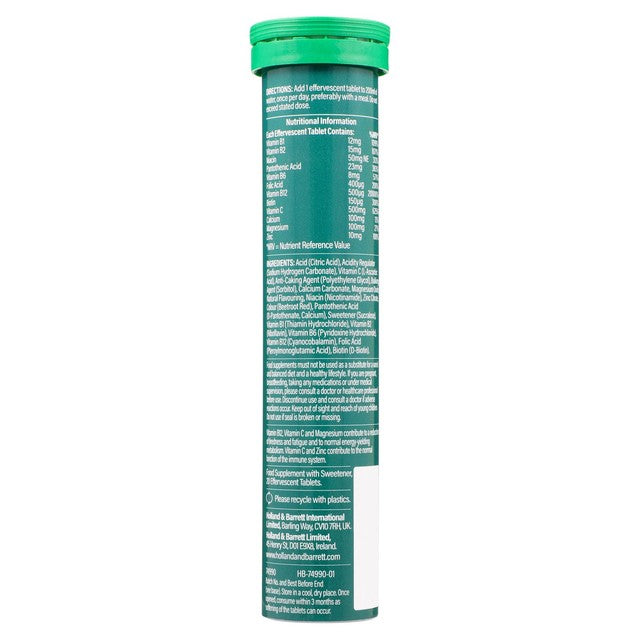 Holland & Barrett vegan multivitamin effervescent tablets 20 per pack, UK version
