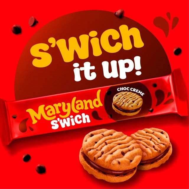 Maryland S'wich Choc Creme cookies, imported from the UK
