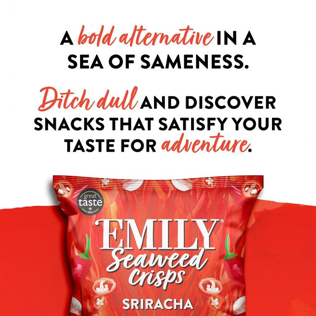 Emily Sriracha Seaweed Crisps 18g - British product