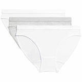M&S girls cotton knickers white mix 3 pack 8-9 years, imported from the UK