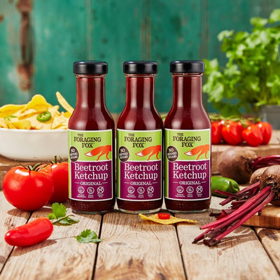 Der Foraging Fox Original Rote Bete Ketchup Tafelsauce 285g