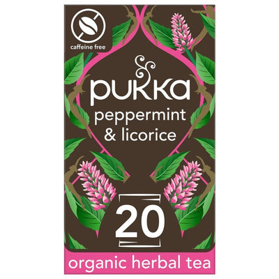 M&S Pukka Organic Peppermint & Licorice Herbal Tea Bags x20- Buy online at McGrocer