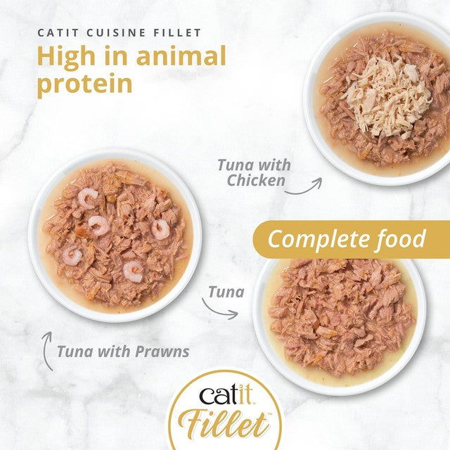 Catit tuna fillet variety pack for cats, imported from the UK