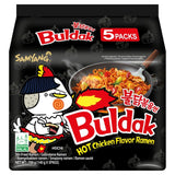 Buldak hot chicken ramen instant noodles multipack, imported from the UK