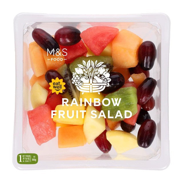 M&S Rainbow Fruit Salad 300g, imported from the UK