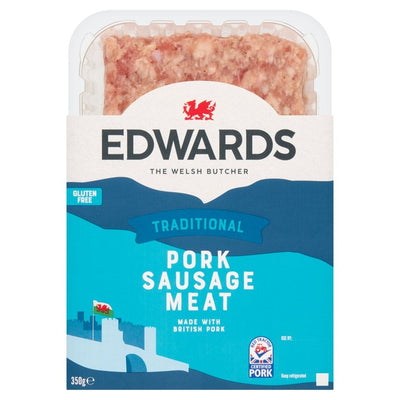 M&S Edwards of Conwy Traditional Pork Sausage Meat 350g- Buy online at McGrocer