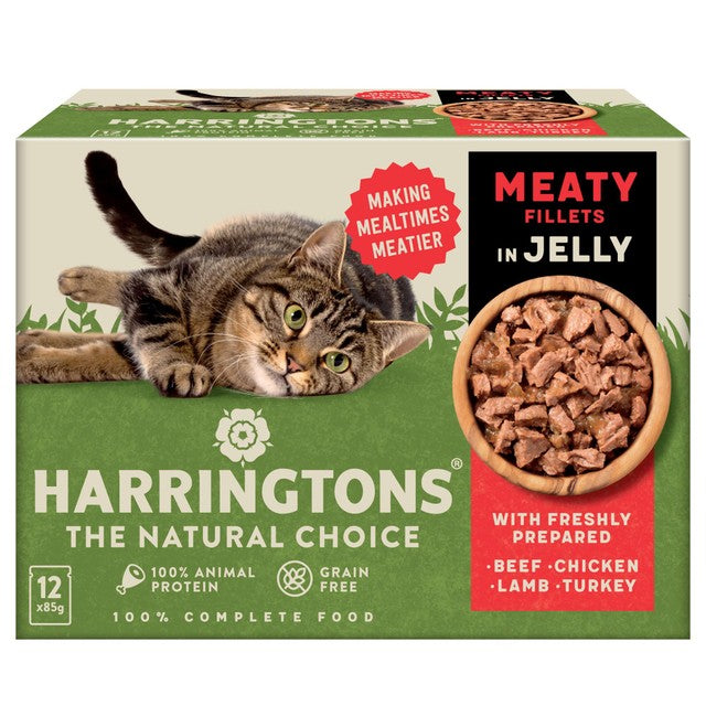 Harringtons wet cat food meat in jelly multipack 12 x 85g, UK version