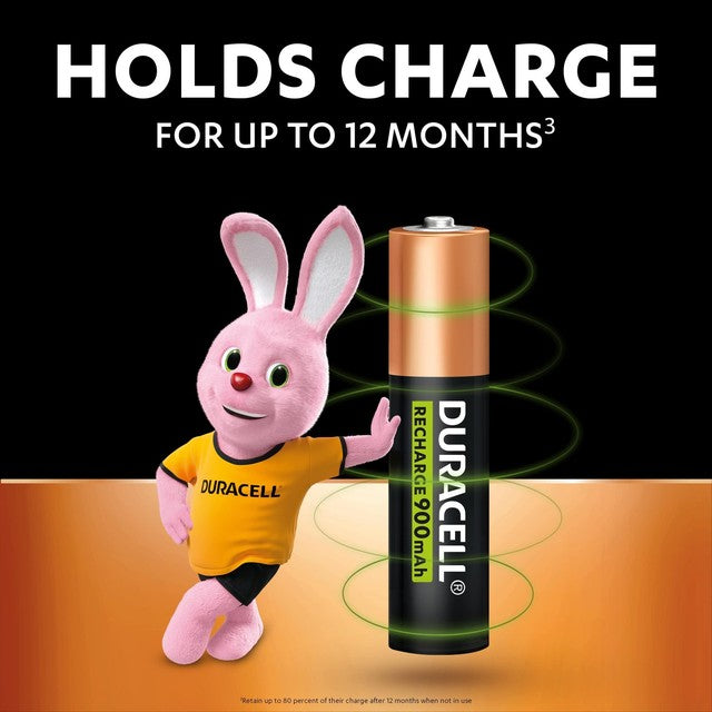 Duracell Ultra Rechargeable Batteries AAA - British product