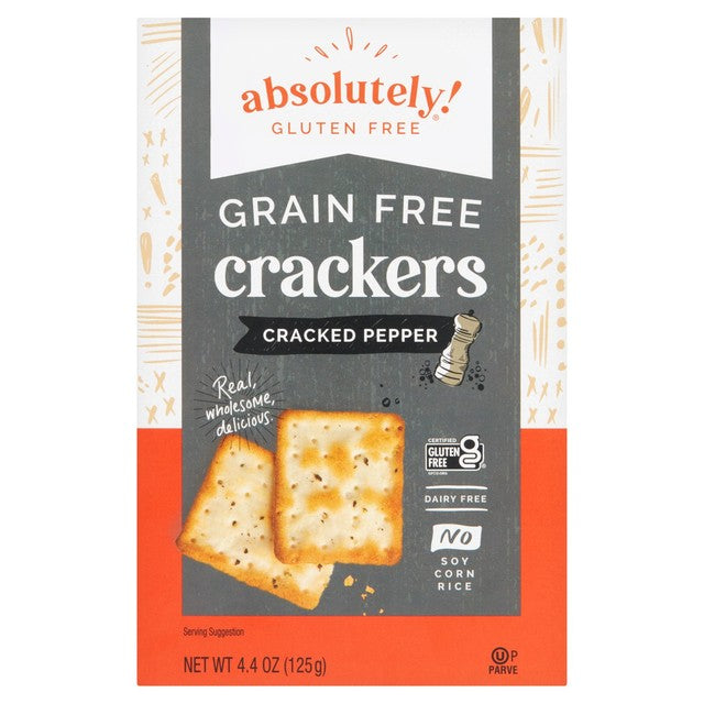 Absolutely Gluten Free Crackers Cracked Pepper 125g - British product