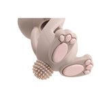 Brush-Baby Bobbie Bunny Baby Teether Toy Cappuccino Grey - British product