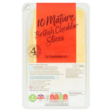 Sainsburys British Mature Cheddar Cheese Slices 240g