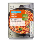 M&S No Added Sugar Baked Beans 390g, imported from the UK