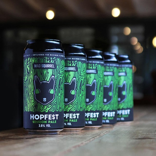 Mad Squirrel Hopfest Pale Ale gluten-free 440ml, imported from the UK