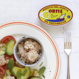 Brindisa Ortiz albacore tuna fillets in escabeche dressing 112g - British product