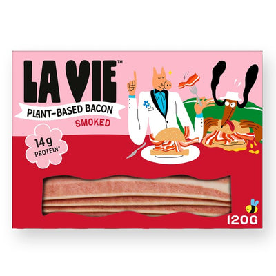 M&S LA VIE Plant-based Smoked Bacon Rashers Vegan Meat Alternative 120g- Buy online at McGrocer