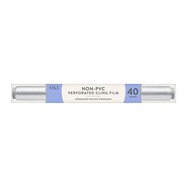 M&S non PVC perforated cling film 40m, imported from the UK