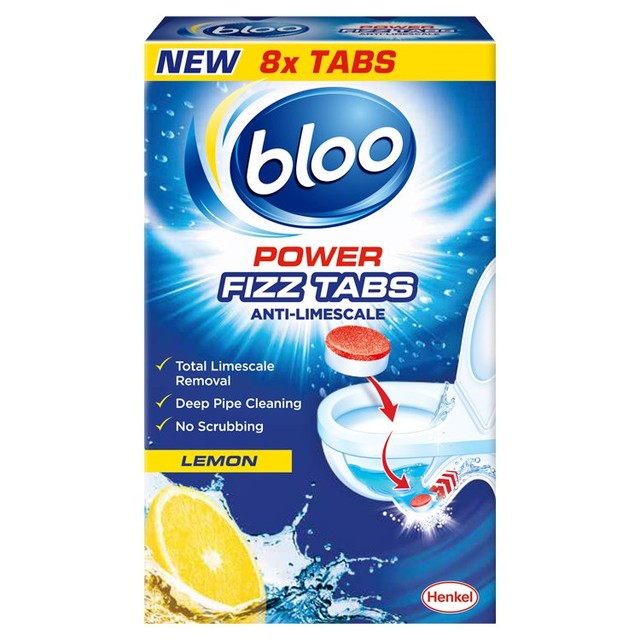 Bloo toilet cleaning tablets Anti-Limescale Lemon, imported from the UK