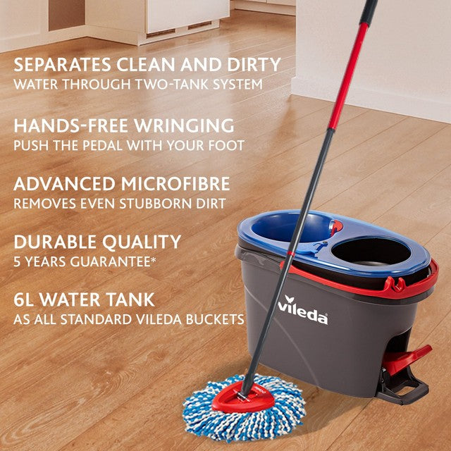 Vileda H2PrO spin mop and bucket system, UK version