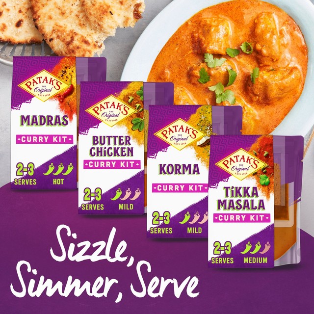 Patak's Butter Chicken Curry Kit 270g, imported from the UK
