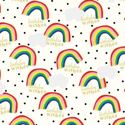 Caroline Gardner Regenbogen-Geschenkpapierbögen und Anhänger 2er-Pack