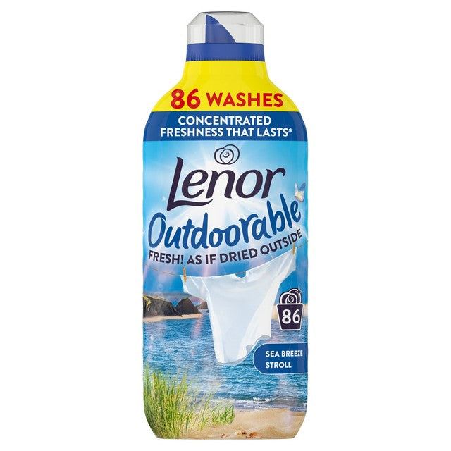 Lenor fabric conditioner Sea Breeze Stroll 86 washes, imported from the UK
