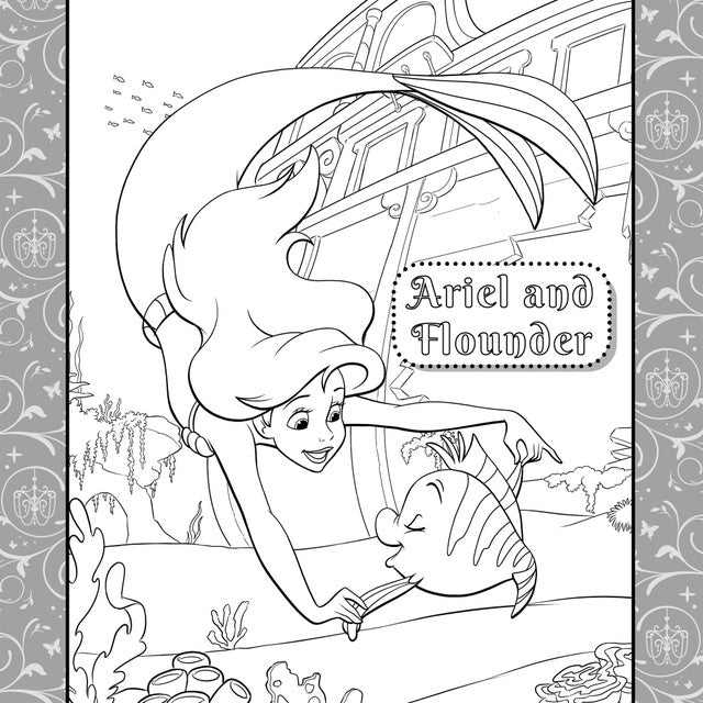 Igloo Books Disney Princess colouring set with pens, UK version