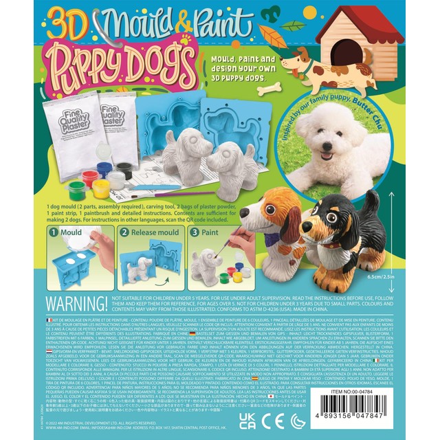 KidAntics mould and paint puppy dogs kit, imported from the UK