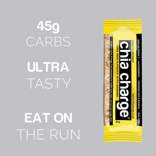 Chia Charge banana chia seed flapjack 80g - British product