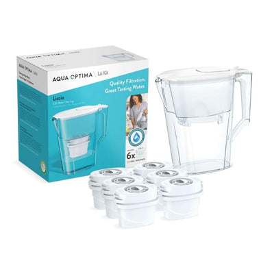 M&S Aqua Optima Liscia Water Filter Jug 2.5L 6 Month Pack- Buy online at McGrocer