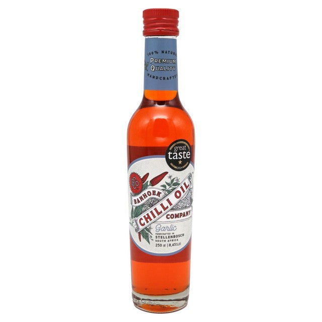 Banhoek chilli oil garlic 250ml - British product