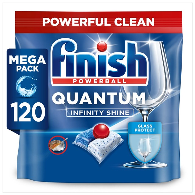 Finish Quantum Infinity Shine Regular dishwasher tablets - British product