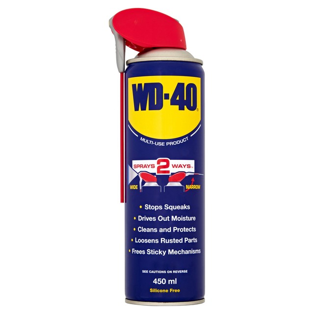 WD-40 multi-use lubricant spray with Smart Straw 450ml (British brand)