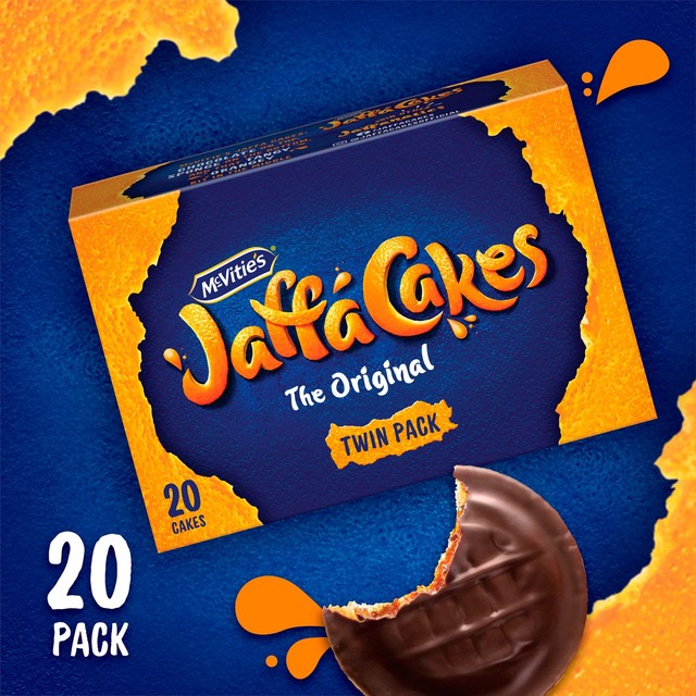 McVitie's Jaffa Cakes Original twin pack, imported from the UK