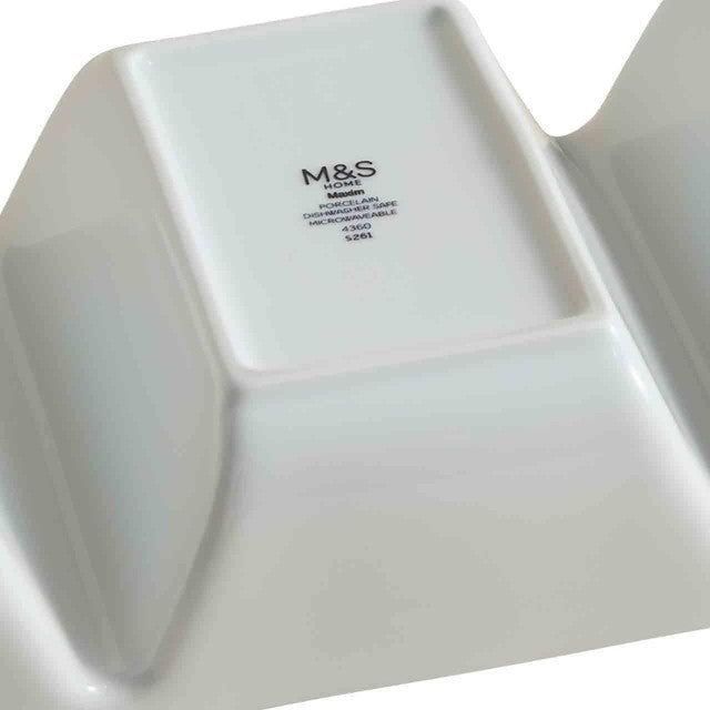 M&S Maxim three part divided dish white 34cm - British product