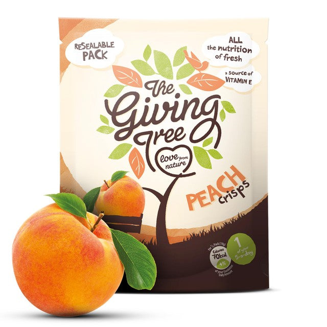 Giving Tree freeze dried peach crisps 18g (British brand)