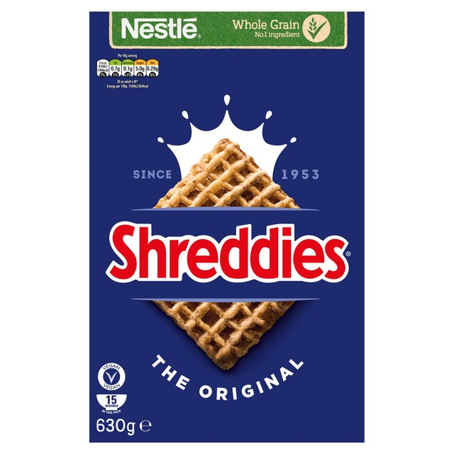 Nestle Shreddies Original breakfast cereal 630g (British brand)