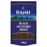 Rajah Spices black mustard seeds 100g, imported from the UK