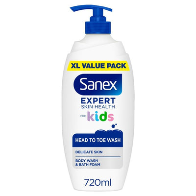 M&S Sanex Expert Skin Health Kids Bubble Bath and Body Wash 720ml- Buy online at McGrocer