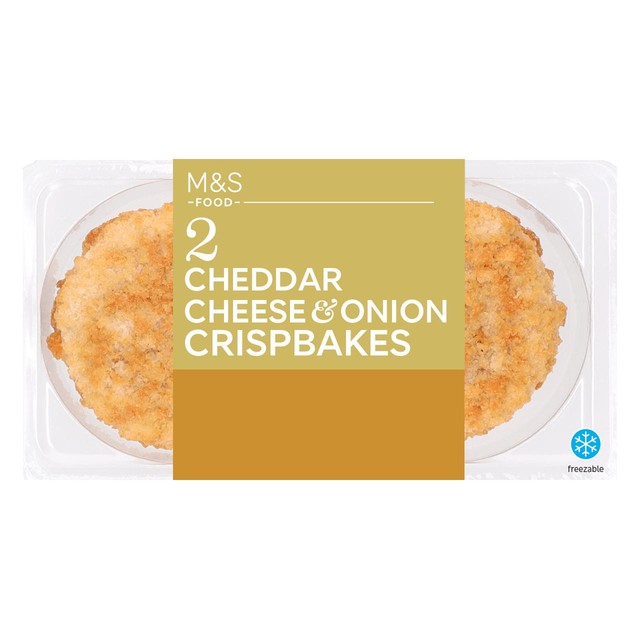M&S Cheddar Cheese & Onion Potato Crispbakes 227g, imported from the UK