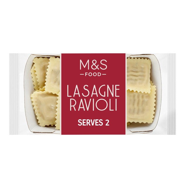 M&S lasagne ravioli 250g, imported from the UK