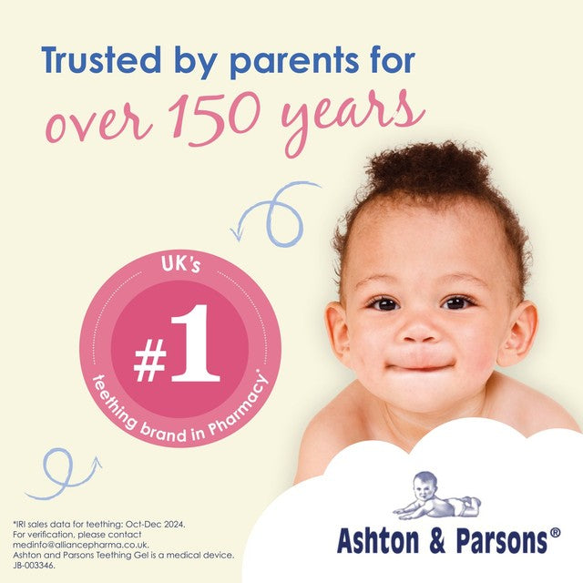 Ashton & Parsons teething gel banana flavour, imported from the UK