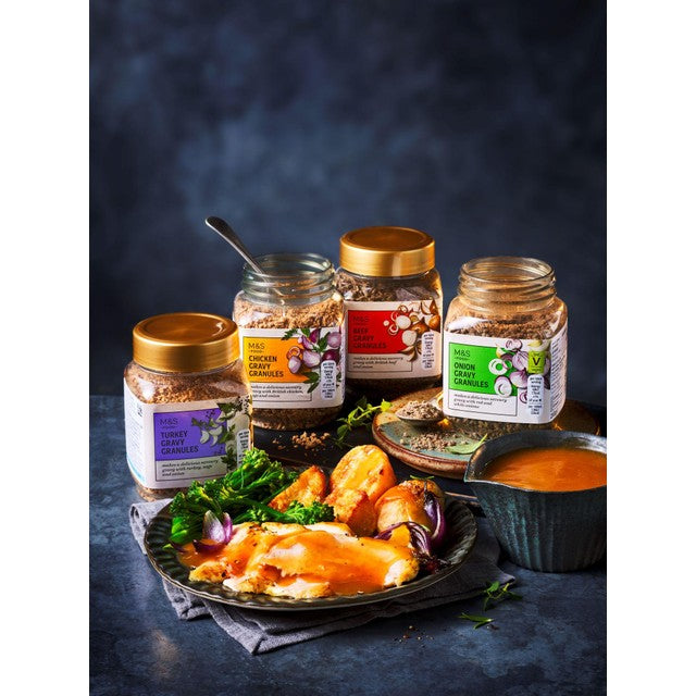 M&S turkey gravy granules jar - British product