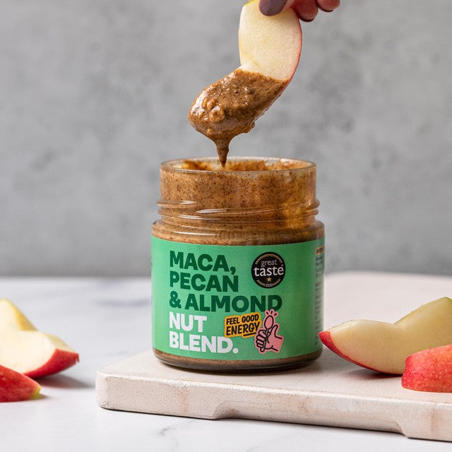 Nut Blend maca, pecan & almond butter 200g, imported from the UK