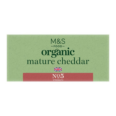 M&S Organic British Mature Cheddar Cheese 350g- Acheter en ligne sur McGrocer