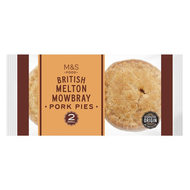 M&S British Melton Mowbray pork pies 150g, imported from the UK
